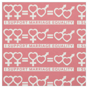 Marriage Equality Supporter custom colour fabric