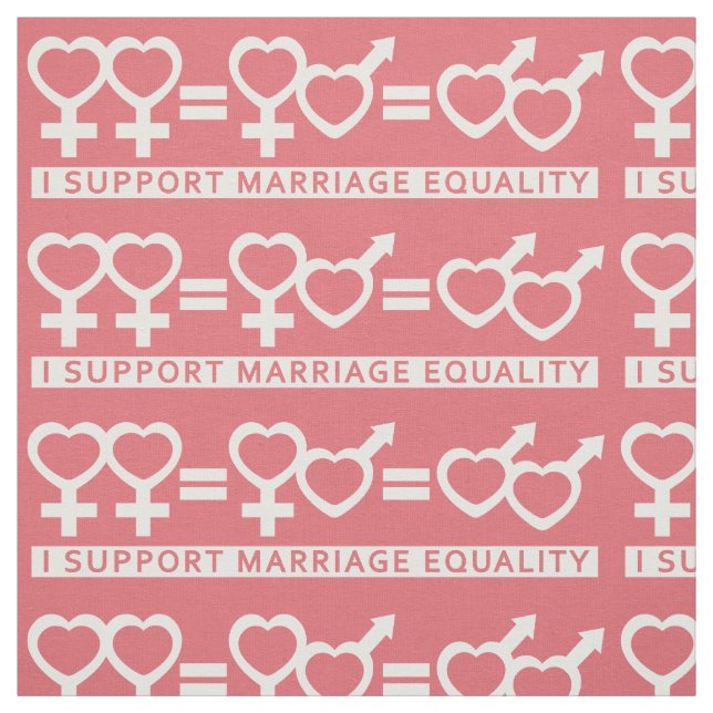 Marriage Equality Supporter custom colour fabric (Swatch)