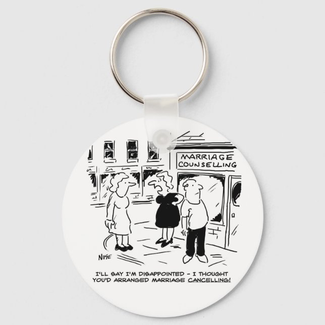 Marriage Guidance. Counselling, not Canceling... Key Ring (Front)