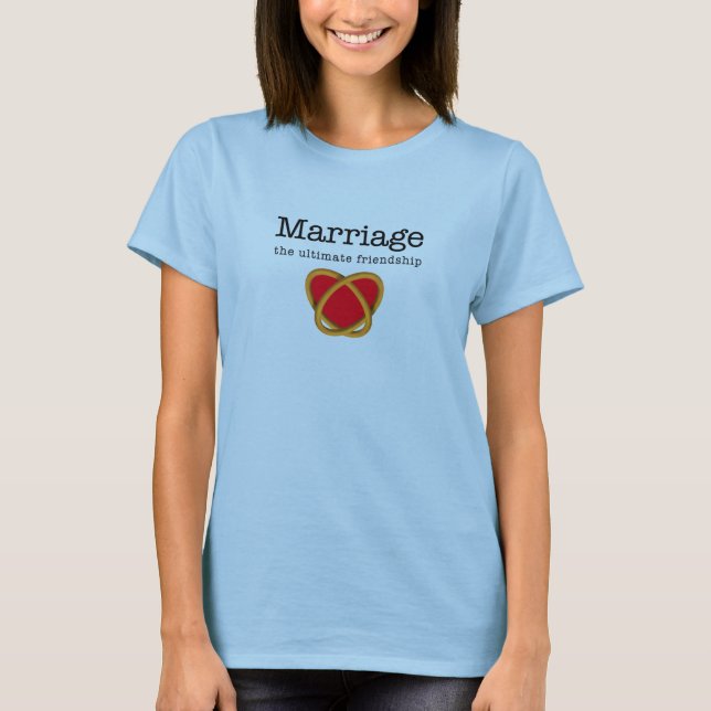 Marriage Heart Rings T-Shirt (Front)
