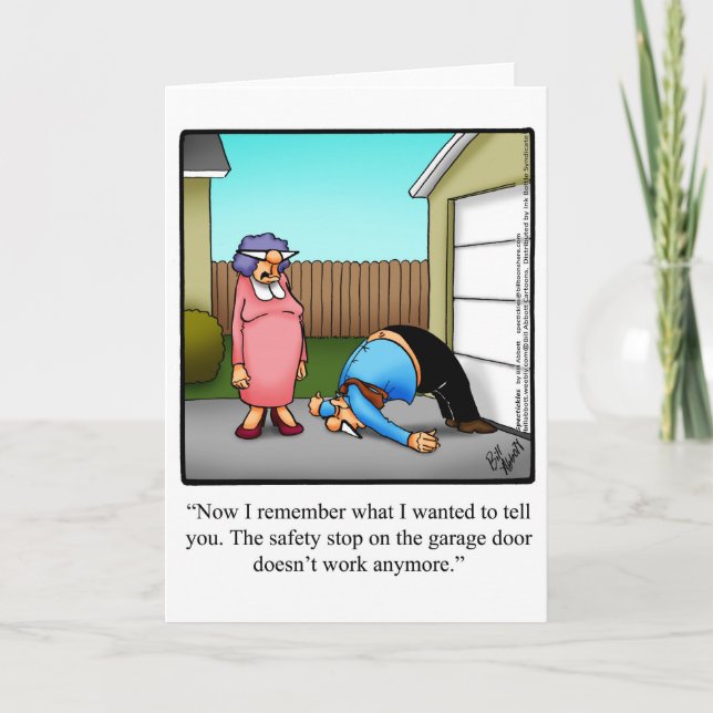 Marriage Humour Blank Greeting Card "Spectickles" (Front)