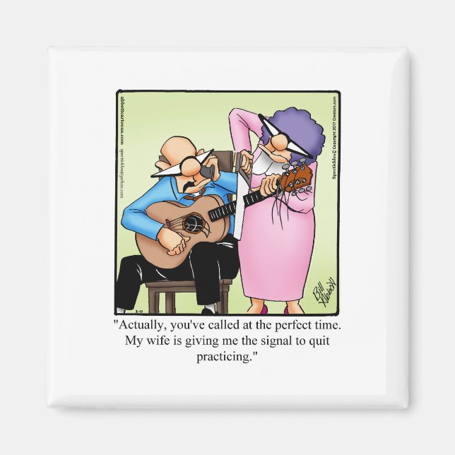 Marriage Humour Stocking Stuffer Magnet (Front)