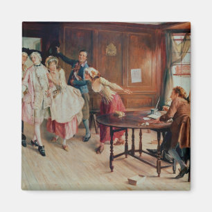 Marriage in Fleet Street, 1898 (oil on canvas) Magnet