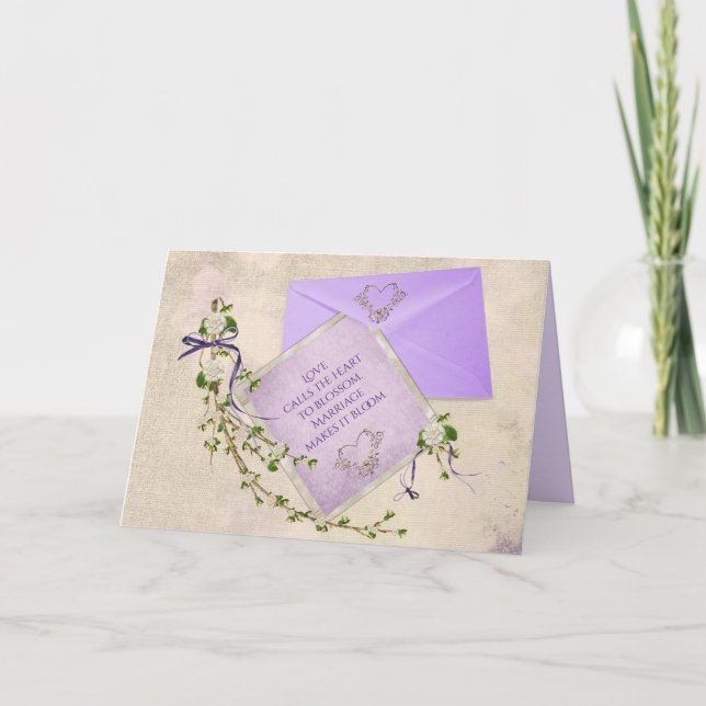 Marriage inspirational quote card (Front)