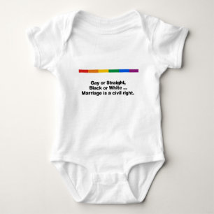 Marriage is a civil right baby bodysuit