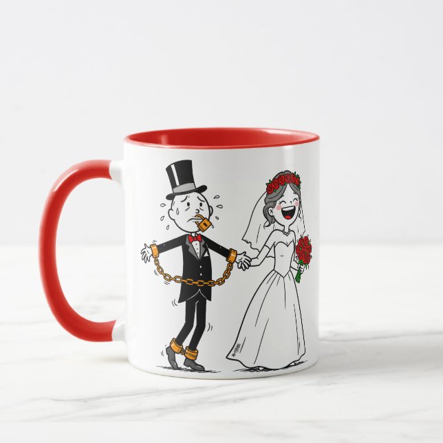 marriage is being stupid together mug (Left)
