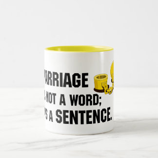 Marriage Is Not A Word Mug