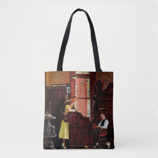 Marriage License by Norman Rockwell Tote Bag