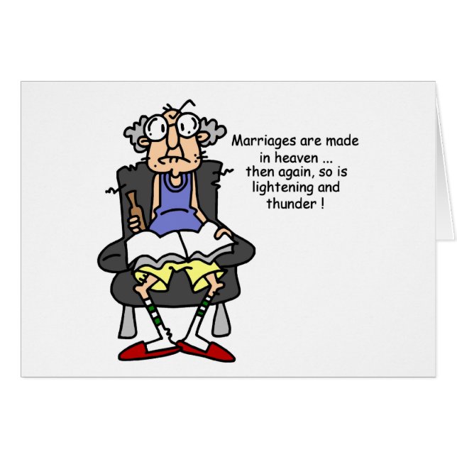 Marriage, Lightning, Thunder Humour (Front Horizontal)