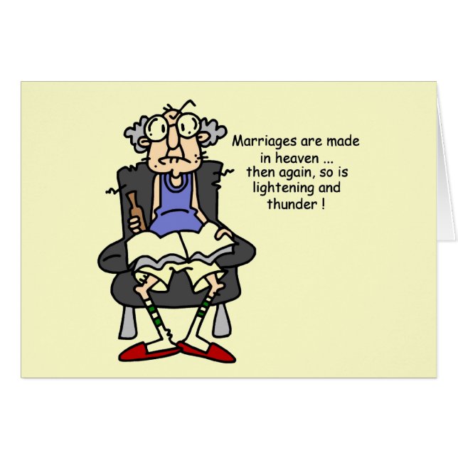 Marriage, Lightning, Thunder Humour (Front Horizontal)