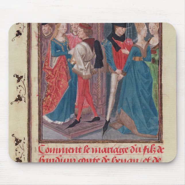 Marriage of Baldwin VI and Marie Mouse Pad (Front)