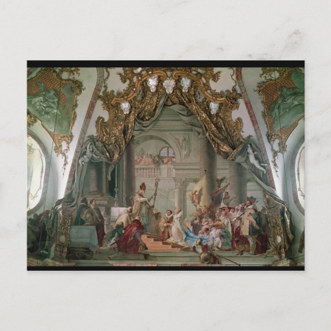 Marriage of Frederick I  Barbarossa Postcard (Front)