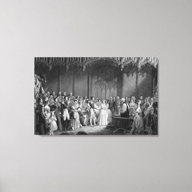 Marriage of Queen Victoria  and Prince Albert Canvas Print (Front)