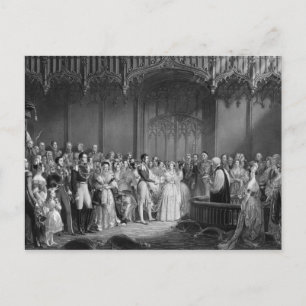Marriage of Queen Victoria  and Prince Albert Postcard