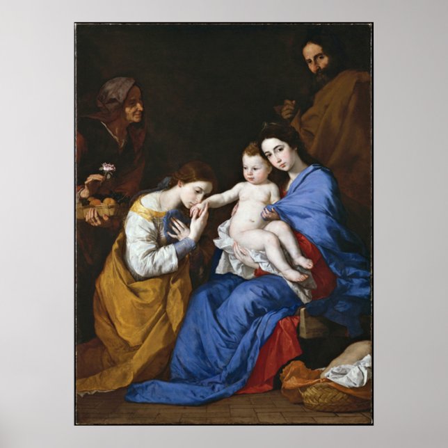 Marriage of St.Catherine by Jusepe de Ribera Poster (Front)