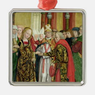 Marriage of the Virgin, from the Dome Altar, 1499 Metal Tree Decoration