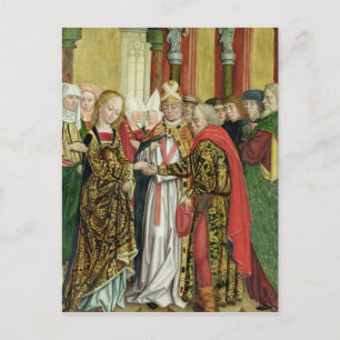 Marriage of the Virgin, from the Dome Altar, 1499 Postcard