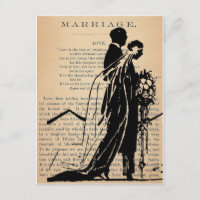 Marriage Poem by Longfellow Bride Groom Silhouette