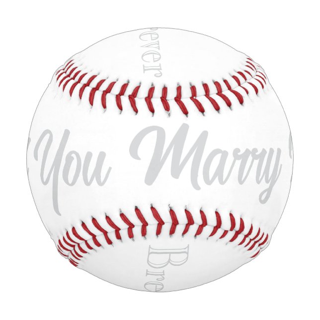 Marriage Proposal Baseball HAMbyWG (Front)