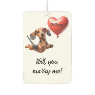 Marriage Proposal Car Air Freshener