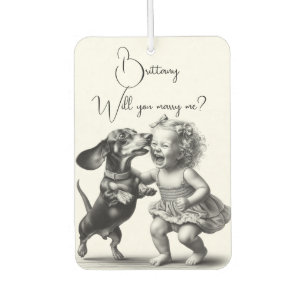 Marriage Proposal Car Air Freshener