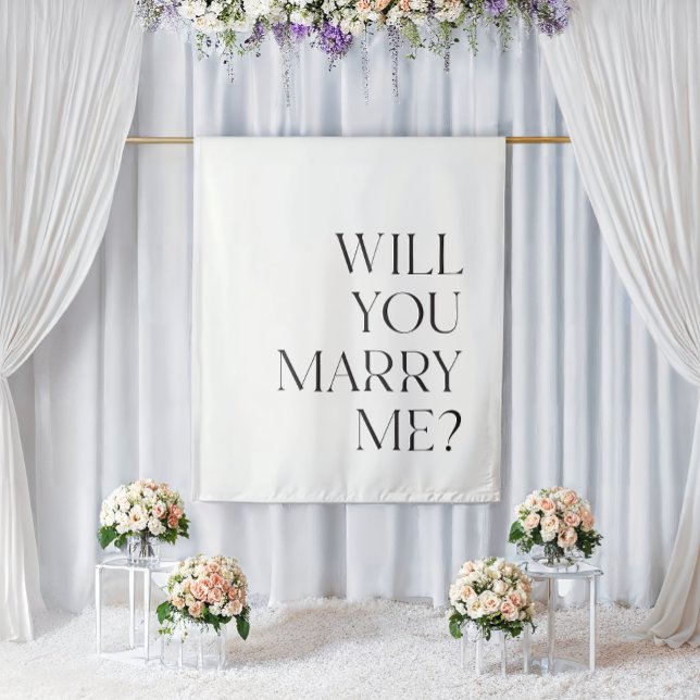 Marriage Proposal Sign Printable Downloadable Tapestry (Creator Uploaded)