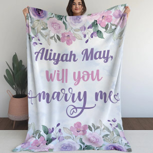 Marriage Proposal - Will You Marry Me?  Fleece Blanket