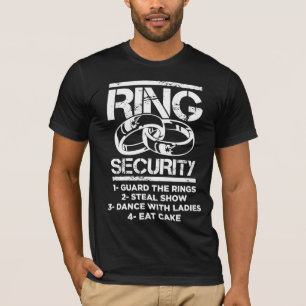 Marriage Ring Security Kid Wedding Ring Bearer T-Shirt
