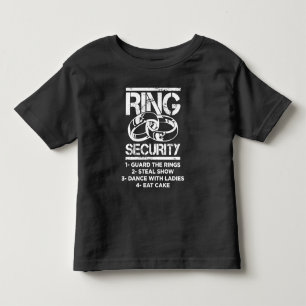Marriage Ring Security Kid Wedding Ring Bearer Toddler T-Shirt
