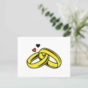 Marriage Rings Postcard