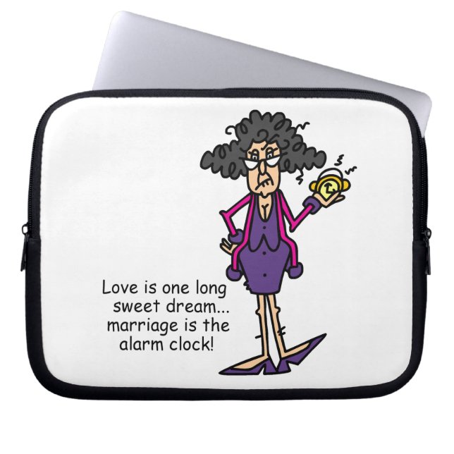 Marriage Rude Awakening Laptop Sleeve (Front)