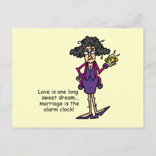 Marriage Rude Awakening Postcard
