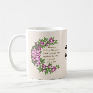 Marriage Verse custom wedding mug