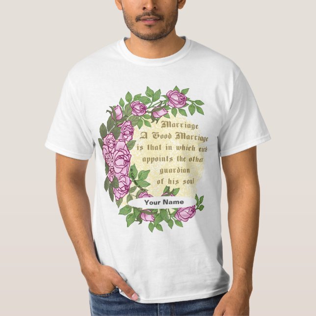 Marriage Verse  wedding t-shirt (Front)