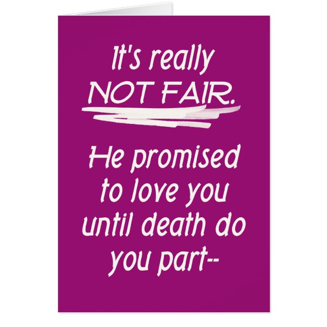 Marriage Vows Trickery Not Fair (Front)