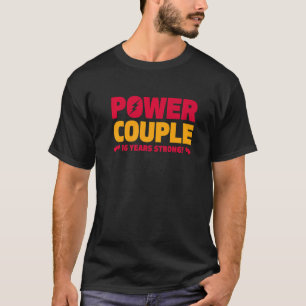 Married 16 Years Power Couple 16th Anniversary Hus T-Shirt