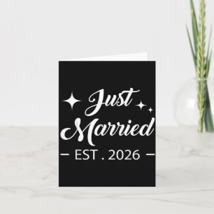 Married 2026 Honeymoon Wedding Couples Future Card