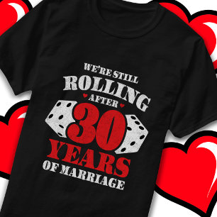Married 30 Years Funny 30th Wedding Anniversary T-Shirt