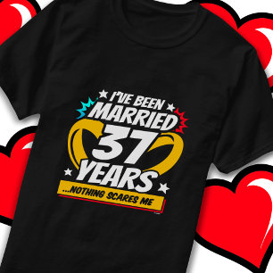 Married 37 Years Funny 37th Wedding Anniversary T-Shirt