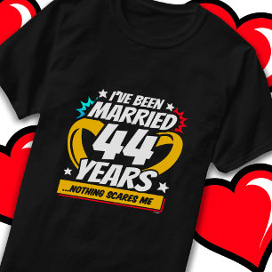 Married 44 Years Funny 44th Wedding Anniversary T-Shirt