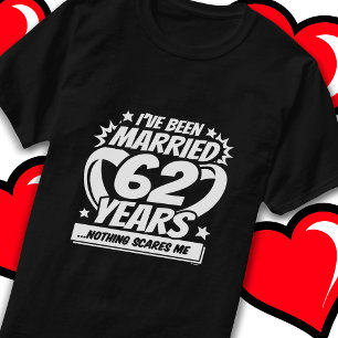 Married 62 Years Funny 62nd Wedding Anniversary T-Shirt