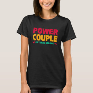 Married 68 Years Power Couple 68th Anniversary Hus T-Shirt