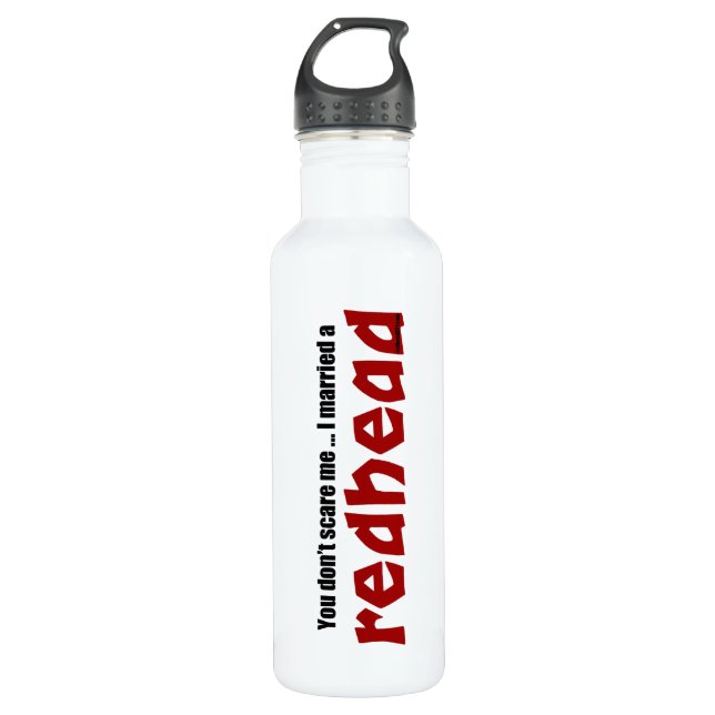 Married a Redhead 710 Ml Water Bottle (Front)