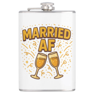 Married AF Flask – Funny Wedding Gift