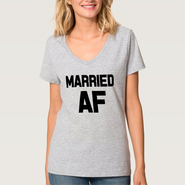 Married AF funny women's shirt (Front)