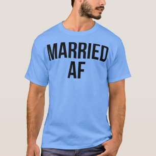 MARRIED AF Honeymoon Tee Bride Tshirt Bridal Groom