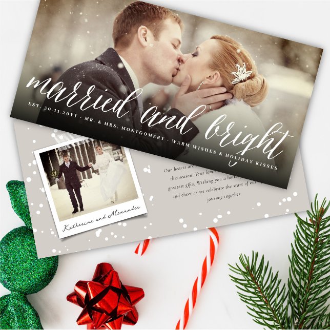 Married And Bright Holiday Wedding Announcement (Creator Uploaded)