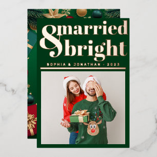 Married and Bright Newlywed Just Married Christmas