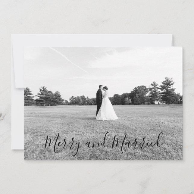 Married and Merry Christmas Card (Front)