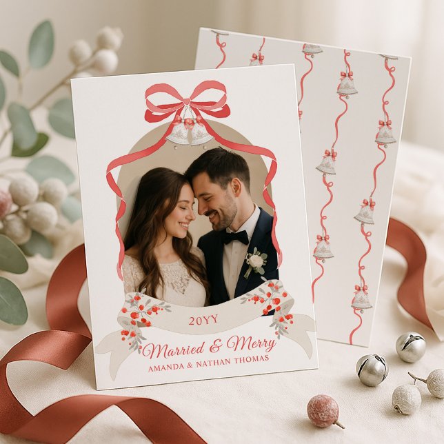 Married and Merry Christmas Holiday Card (Creator Uploaded)